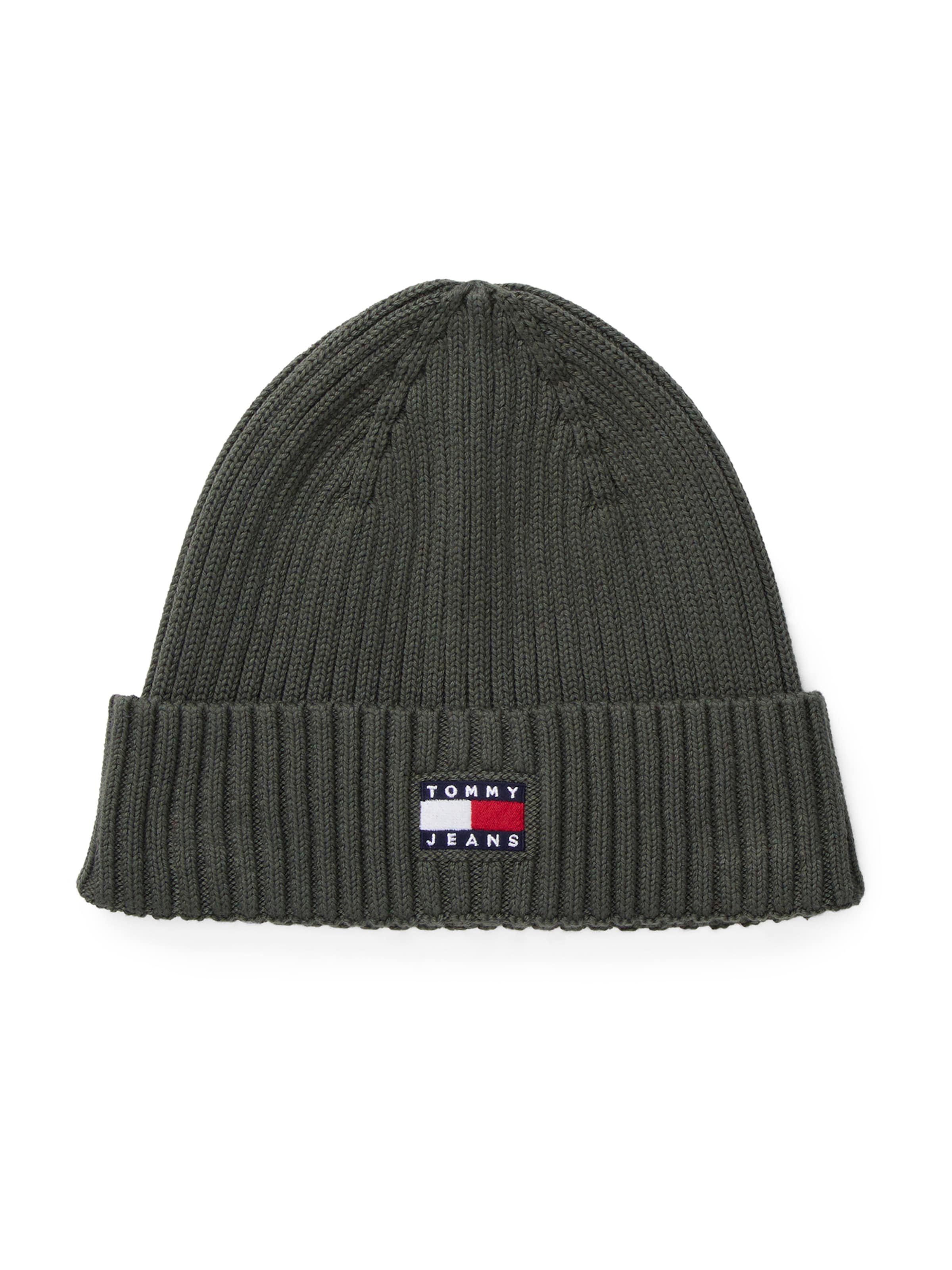 Tommy Jeans Beanie 'HERITAGE' in Green: front