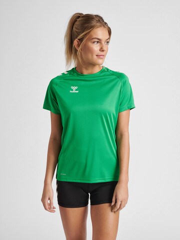 Hummel Functioneel shirt in Groen: voorkant