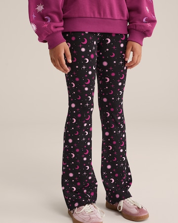 WE Fashion Regular Leggings in Purple: front