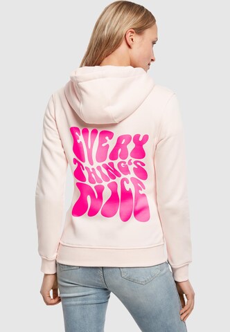 Felpa 'Everything's Nice' di Mister Tee in rosa: frontale