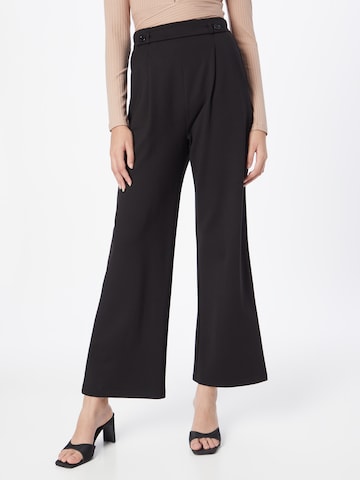ABOUT YOU Pleat-front trousers 'Ingeborg' in Black: front