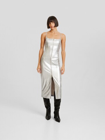 Bershka Dress in Silver