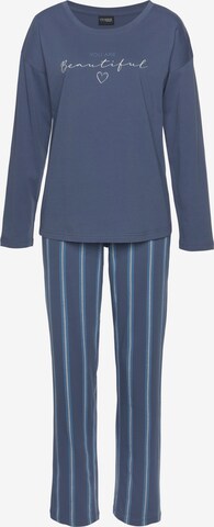 VIVANCE Pyjama in Blauw: voorkant