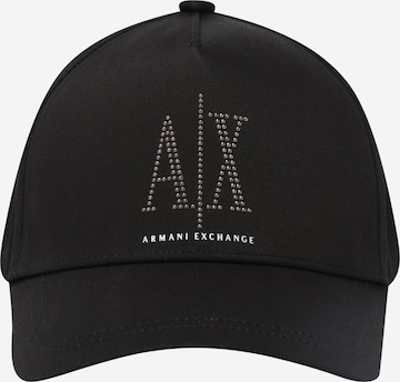 ARMANI EXCHANGE Шапка с козирка в черно