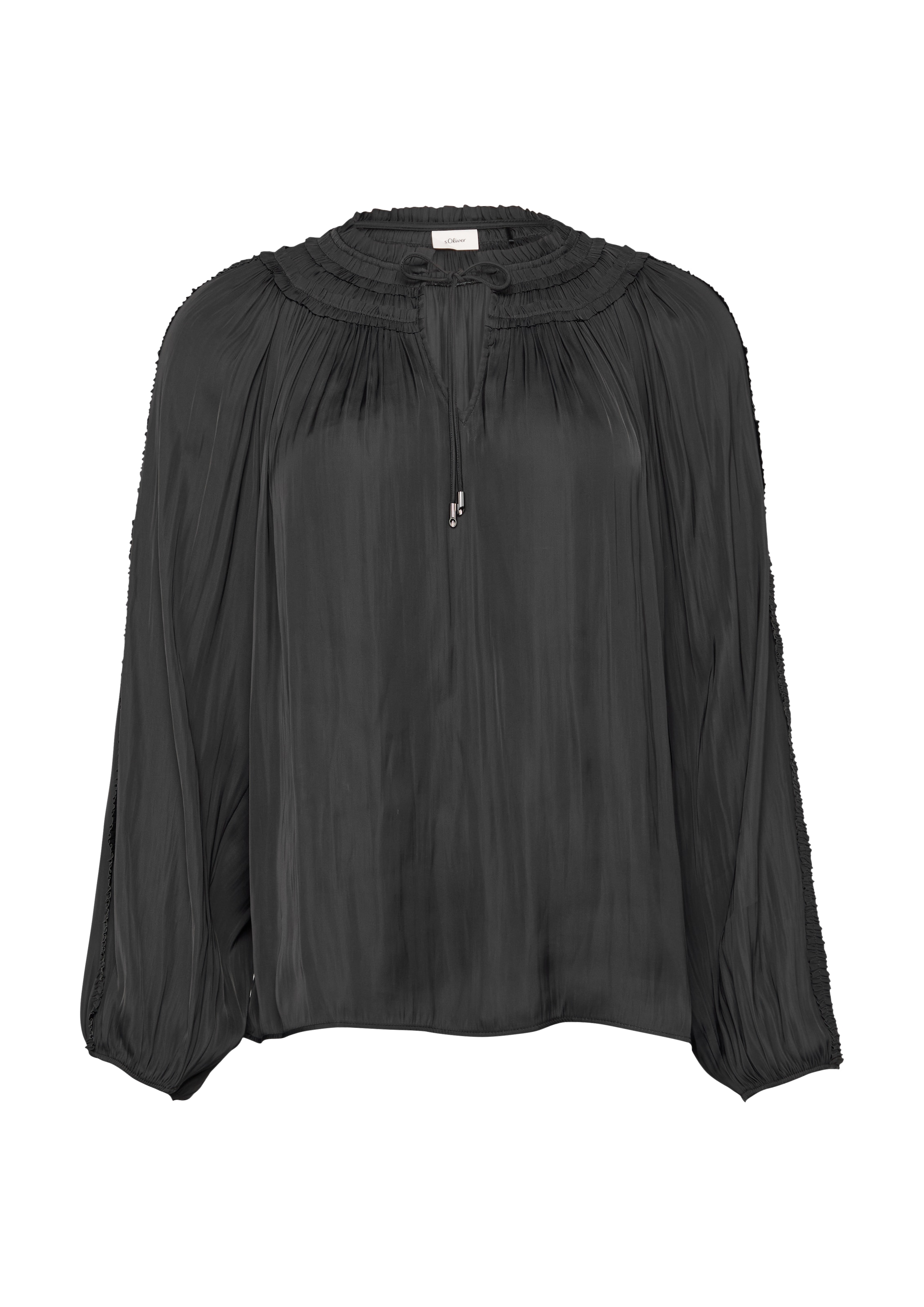 s.Oliver BLACK LABEL Bluse in Schwarz: Vorderseite