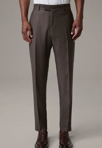 STRELLSON Regular Pantalon 'Melwin' in Bruin: voorkant