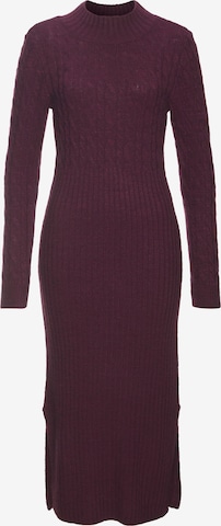 LASCANA Neulemekko värissä lila: etupuoli