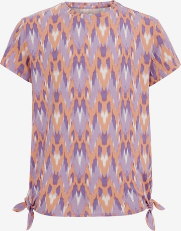 T-Shirt WE Fashion en violet : devant