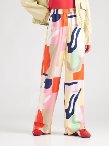 NÜMPH Wide Leg Bukser 'ULRIKA' i pink: forside
