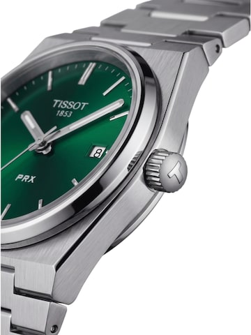 Tissot - Reloj analógico 'Tissot PRX 35 Quarzuhr Grün Edelstahl T137.210.11.081.00' en verde