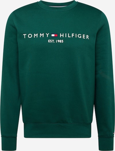 TOMMY HILFIGER Sweater majica u mornarsko plava / tamno zelena / crvena / bijela, Pregled proizvoda