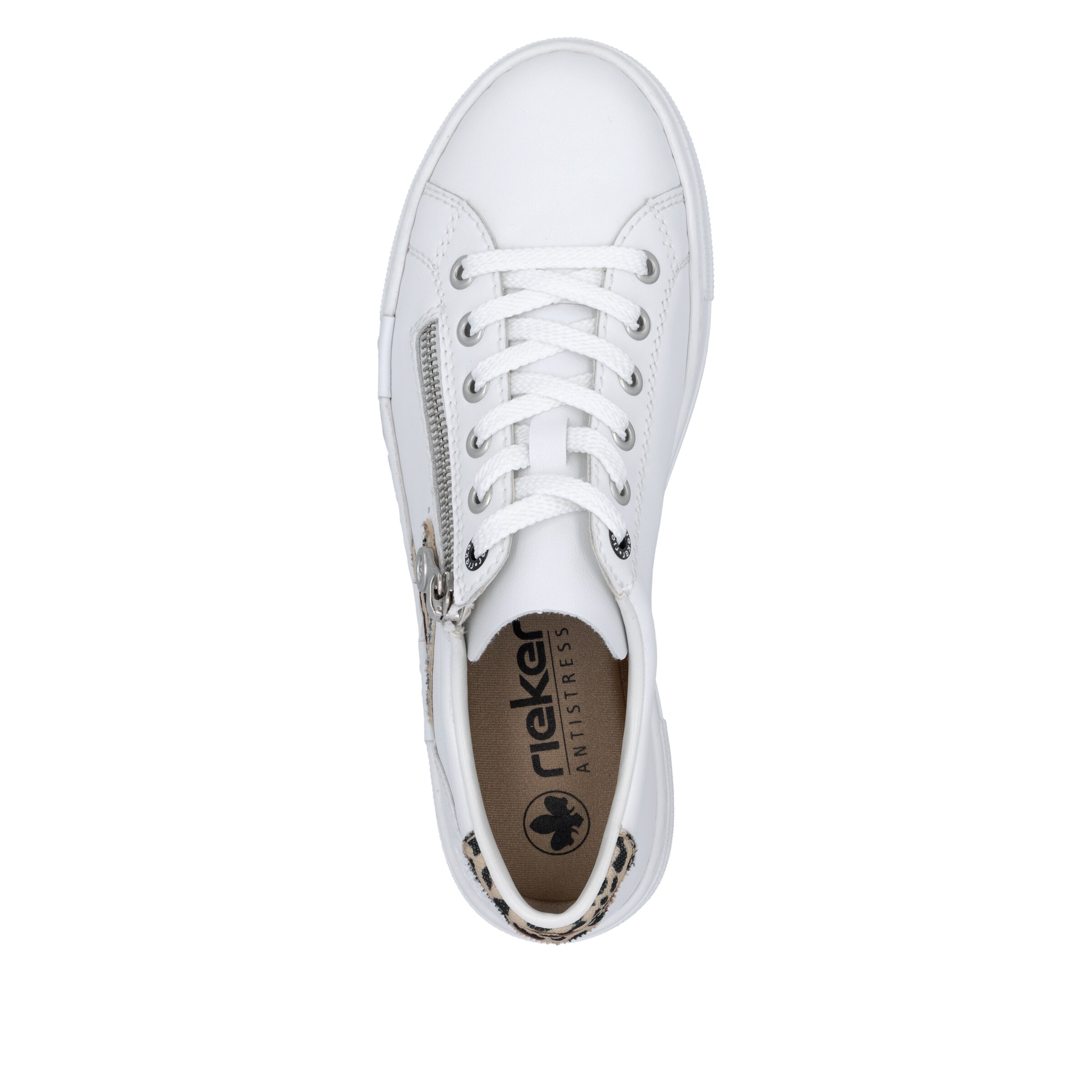Baskets basses 'N4924' Rieker en blanc