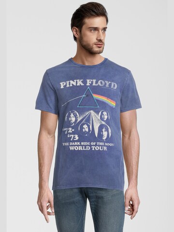 Recovered T-Shirt 'Pink Floyd World Tour' in Blau: predná strana