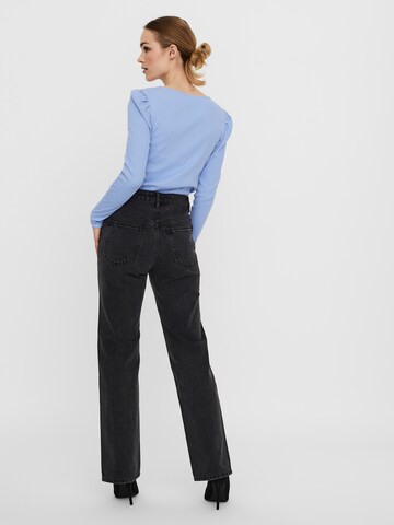 VERO MODA Wide Leg Jeans 'Kithy' in Schwarz