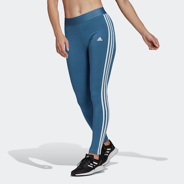 ADIDAS SPORTSWEAR Skinny Workout Pants 'Essential' in Blue: front