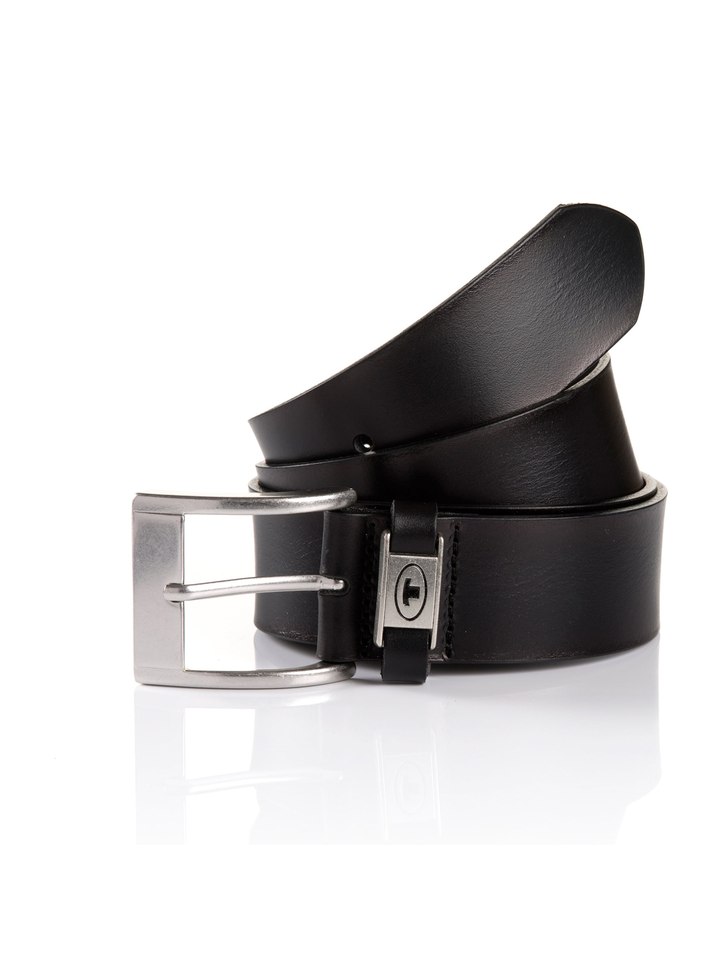 TOM TAILOR Vyö 'NATHAN' värissä musta: etupuoli