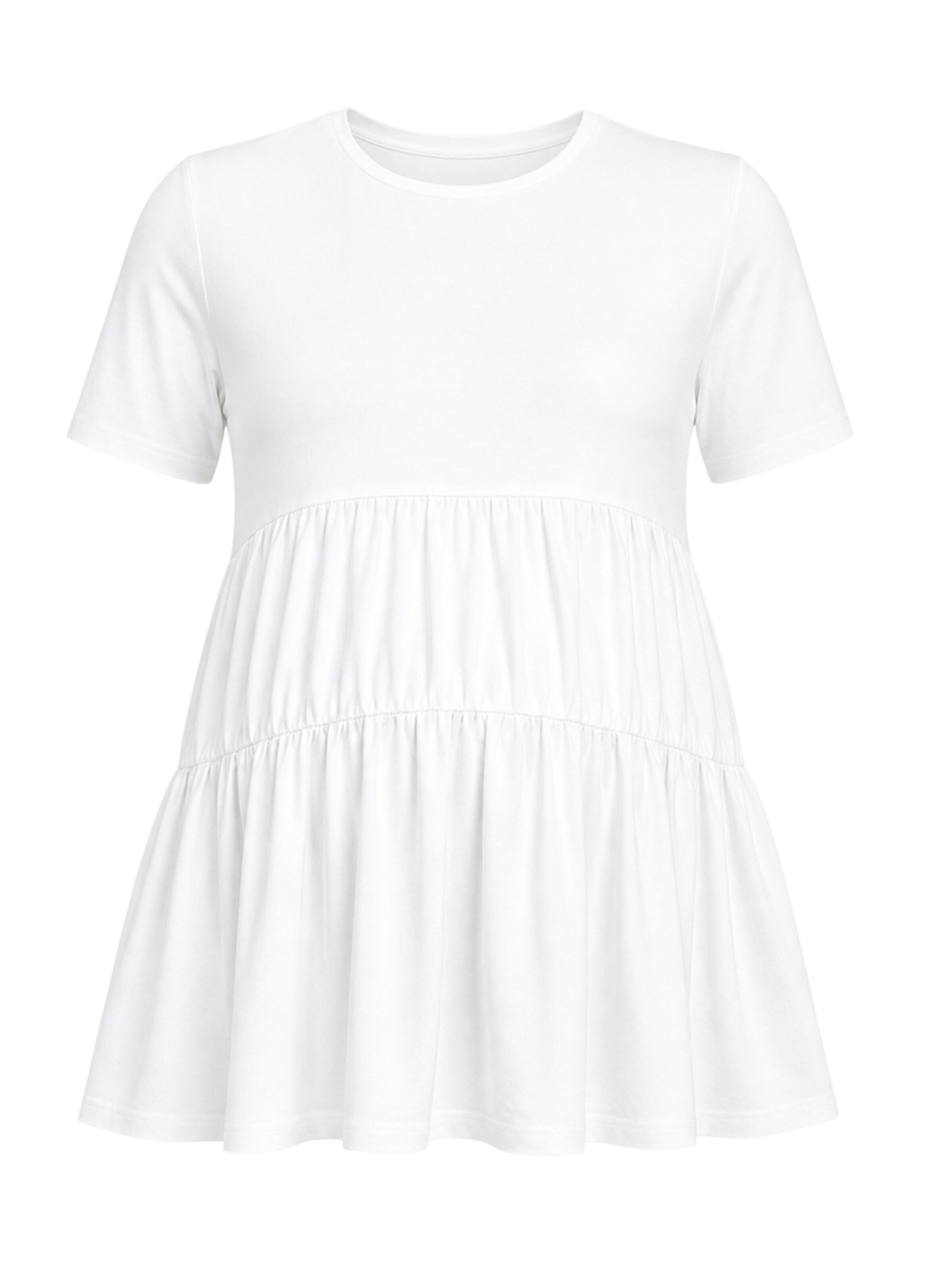 LYN MAMA T-shirt en S en blanc, Vue avec produit