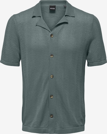 Only & Sons Strickjacke 'ONSDiego' in Grün: Vorderseite