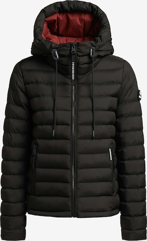 khujo Between-Season Jacket 'Lovina' in Black: front