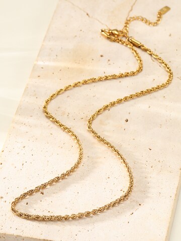 Chaîne 'Raw Twist' Hey Happiness en or