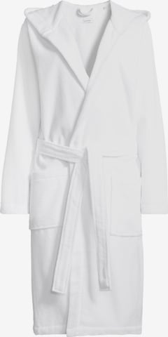 SEIDENSTICKER Bademantel lang 'Robe' in Weiß: Vorderseite