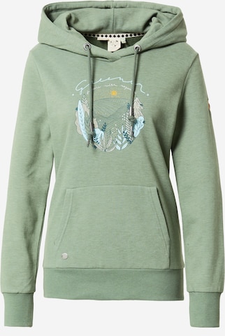 Sweat-shirt 'BERIT' Ragwear en vert : devant