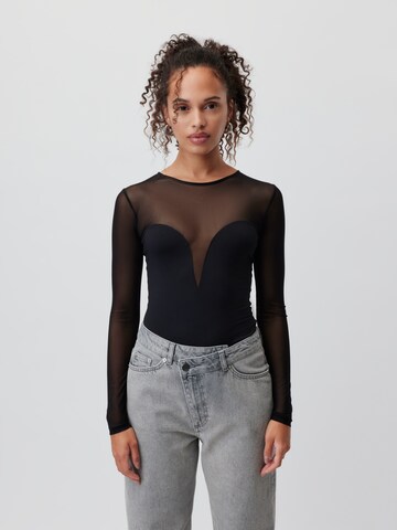 Maglietta 'Antonietta' di LeGer by Lena Gercke in nero: frontale