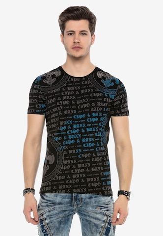 CIPO & BAXX T-Shirt in Schwarz: Vorderseite