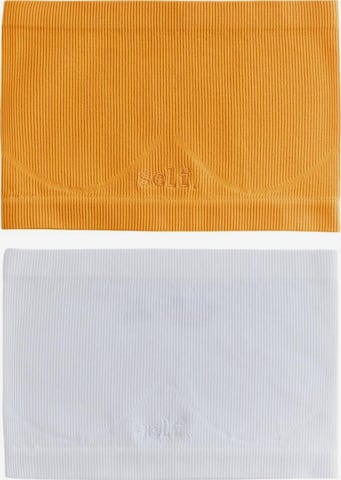 self. - Bandeau Sujetador en amarillo: frente