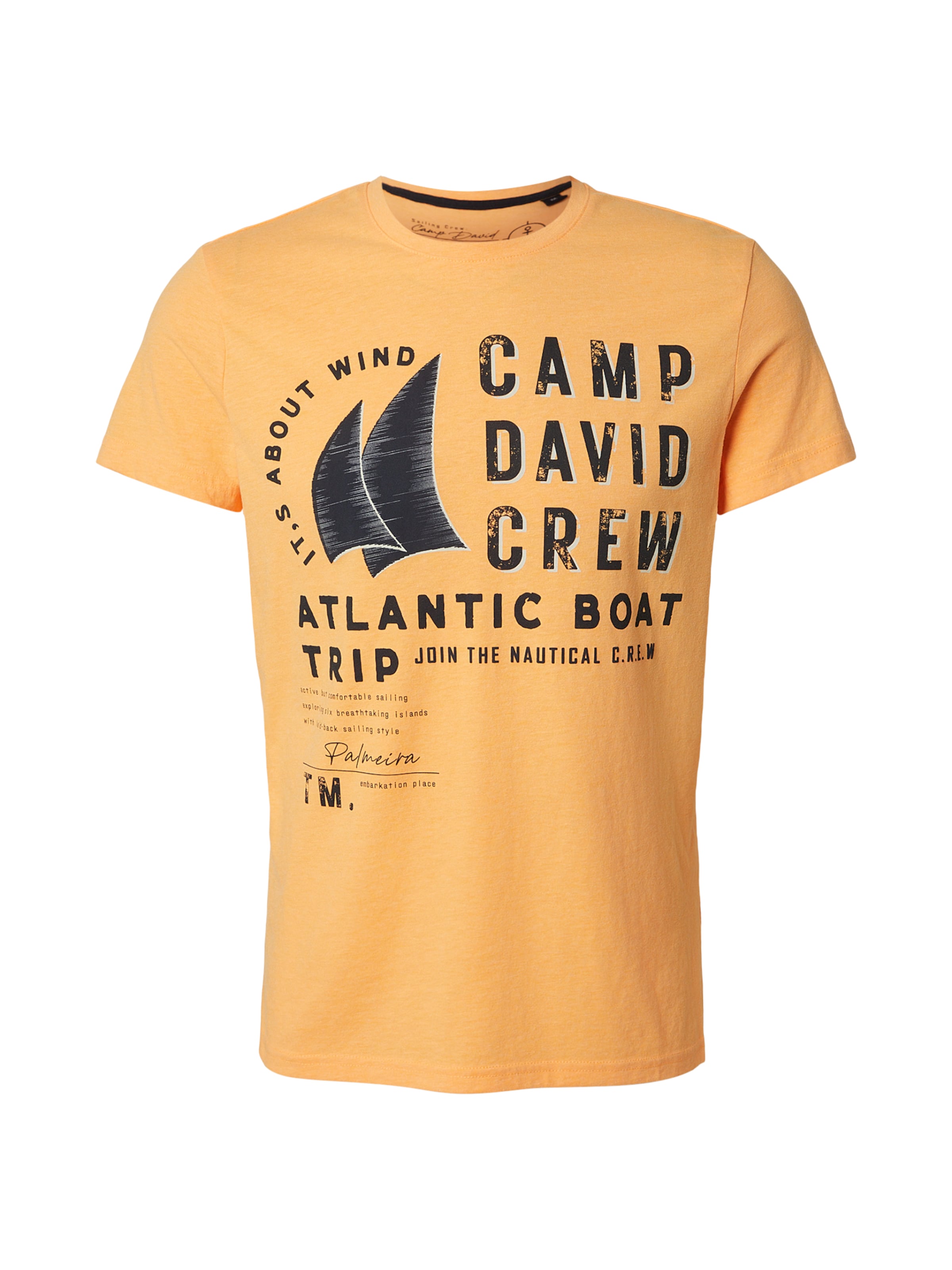 CAMP DAVID Shirt in Orange: front