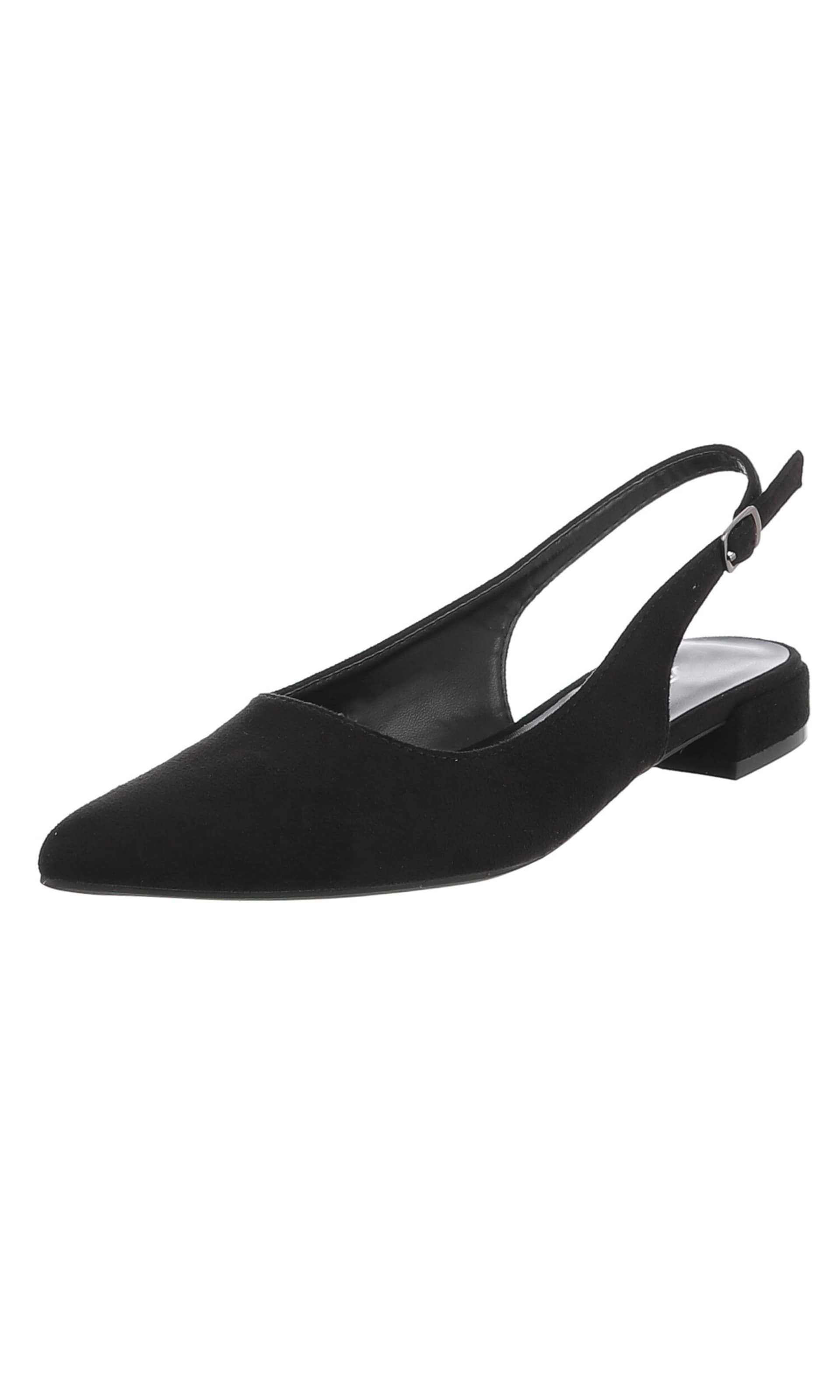 Ital-Design Slingpumps in Schwarz: Vorderseite