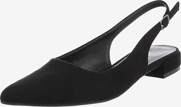 Ital-Design Slingpumps in Schwarz: Vorderseite