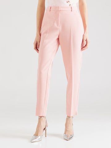 Regular Pantalon à plis COMMA en rose : devant