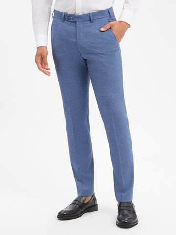 Digel Regular Pleated Pants in Blue: front