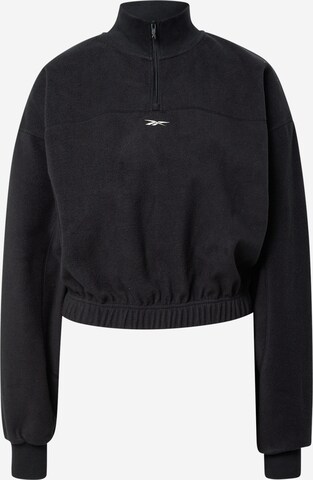 Reebok Sport Athletic Sweater in Black: front