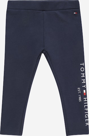 Coupe slim Leggings TOMMY HILFIGER en bleu : devant