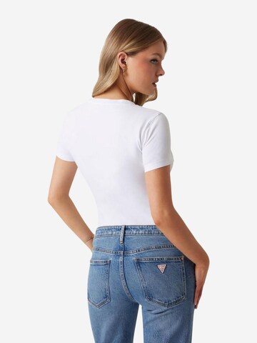 Maglietta 'W5GI17 J1314' di GUESS in bianco