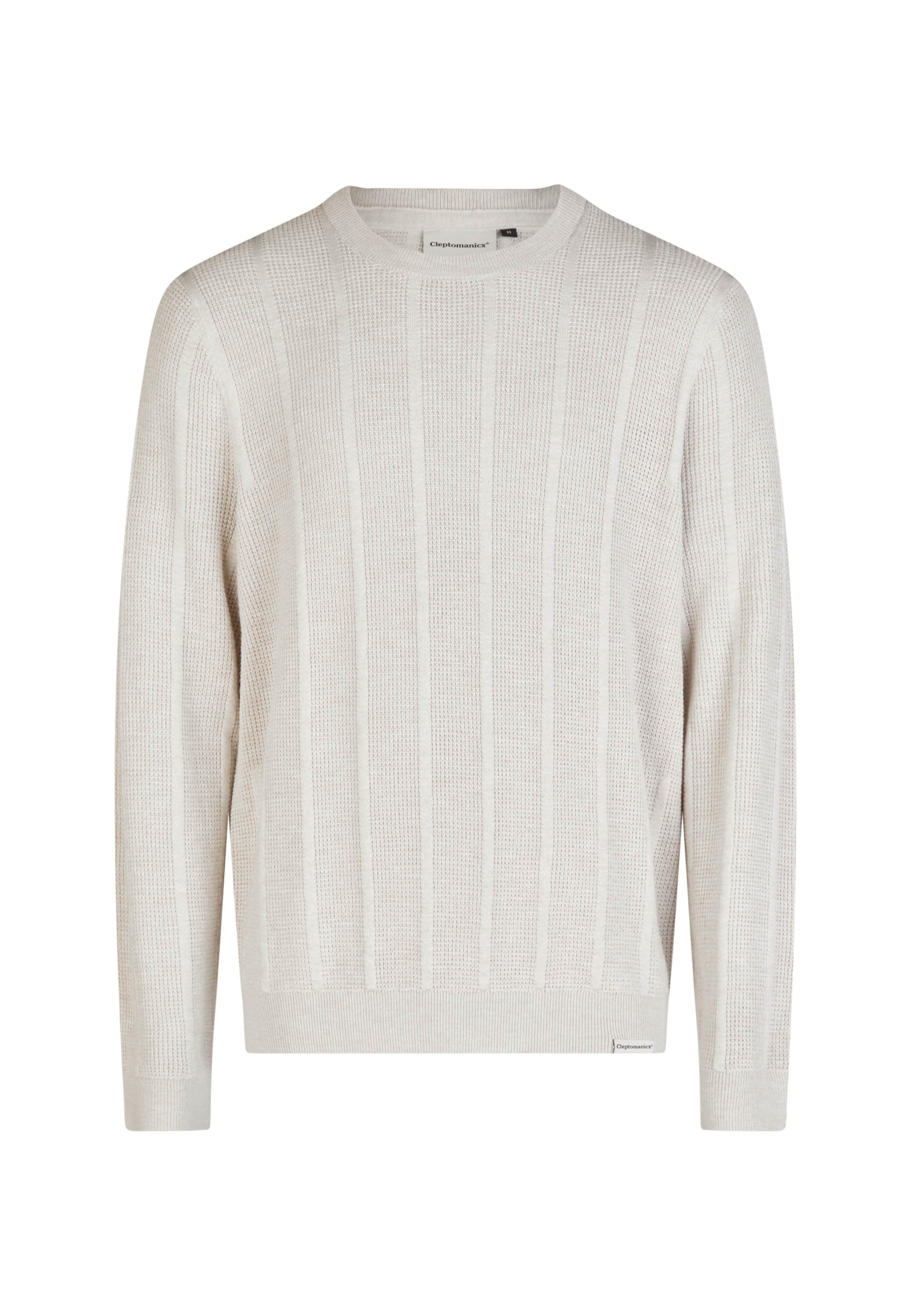 Cleptomanicx Pullover in Beige: Vorderseite