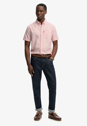 Superdry & Co Regular fit Overhemd 'Essentials' in Roze