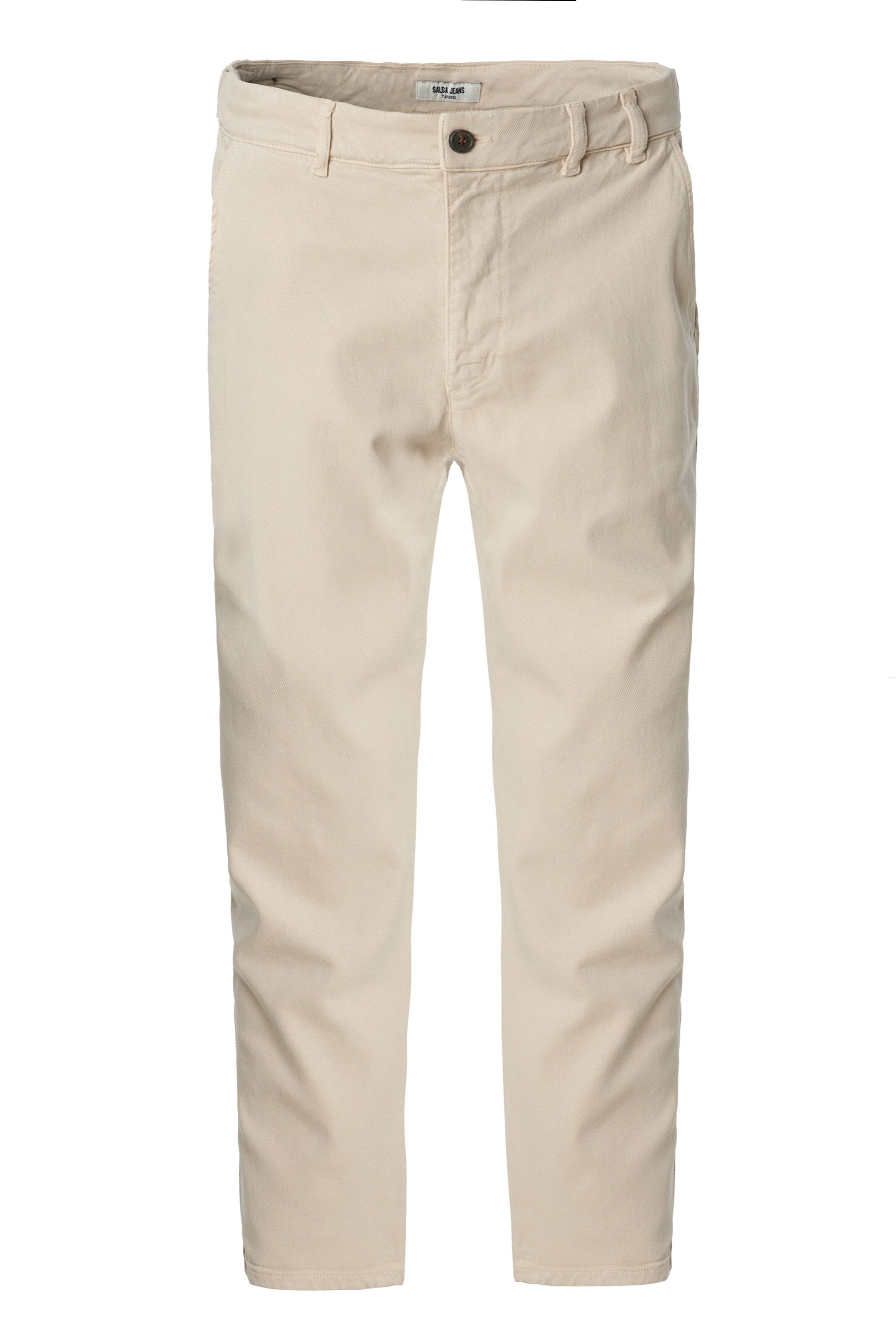Salsa Jeans Slim fit Chino trousers in Beige: front
