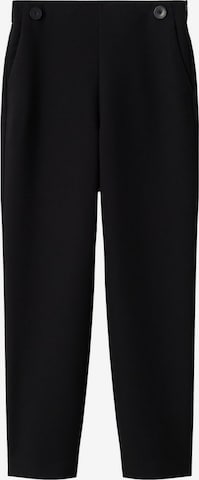 MANGO Regular Chino Pants 'Dorito' in Black: front