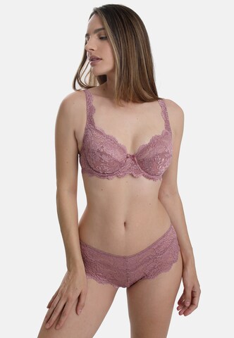 Triangle Soutien-gorge 'CLASSIC LACE' sassa en rose : devant