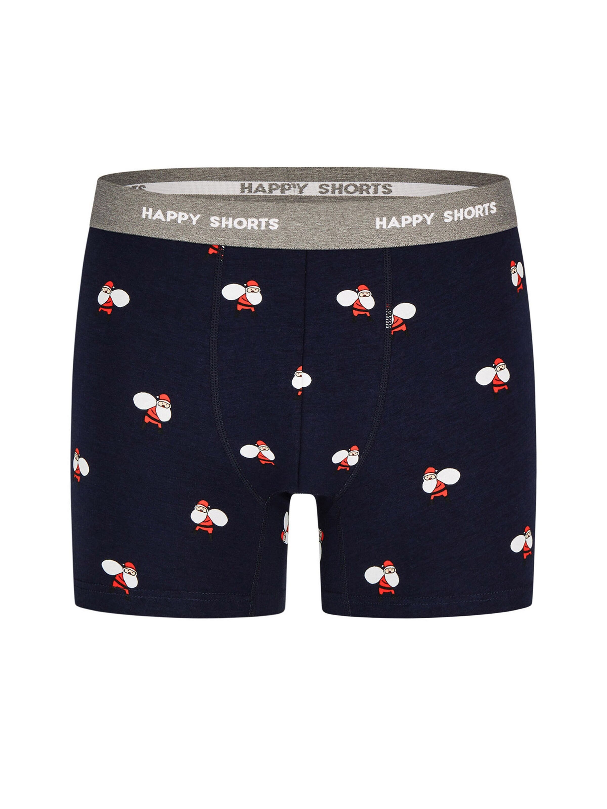 Happy Shorts Underpants ' XMAS KIDS ' in Grey