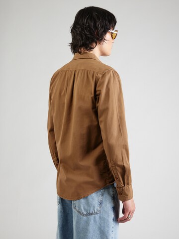 Lee Rovný strih Košeľa - Hnedá: zadná strana