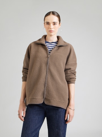 Giacca di pile 'NMCOZY' di Noisy may in grigio: frontale