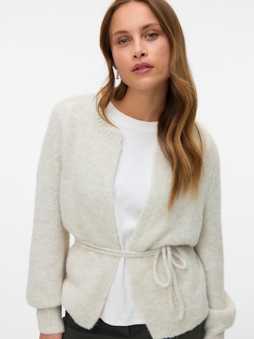 VERO MODA Knit cardigan in Beige: front