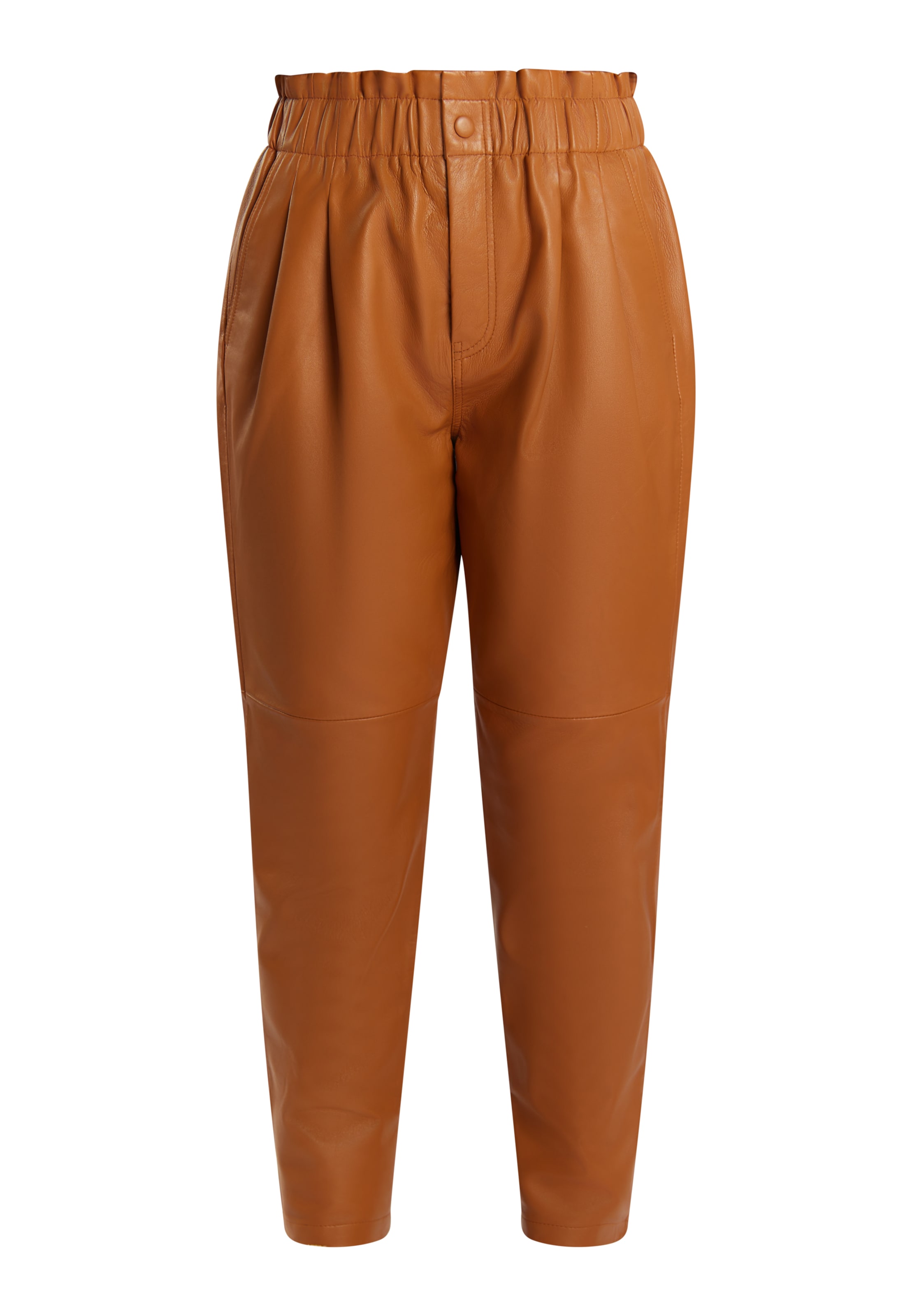 DreiMaster Vintage Zúžený Kalhoty se sklady v pase 'Incus' – hnědá: přední strana