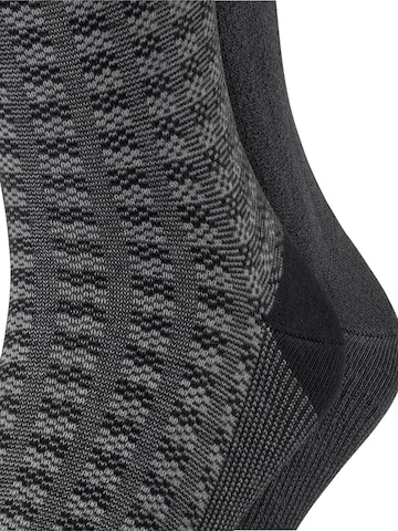 ESPRIT Socks 'Houndstooth 2-Pack' in Black