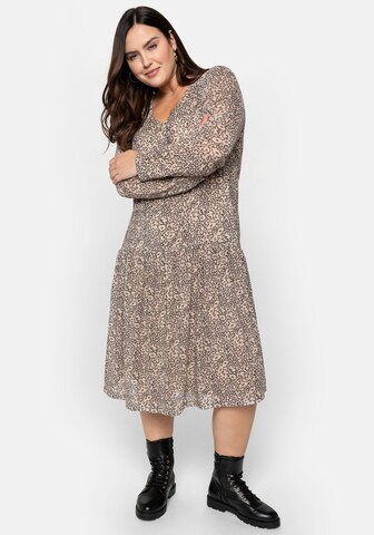 SHEEGO Dress in Beige: front