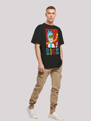 F4NT4STIC T-Shirt 'Rick und Morty Cool Rick' in Schwarz